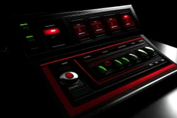 Designing the TARDIS console's critical alert UI: a sleek rectangular box with a thin red border against a black backdrop. "WARNING" boldly in red at the top, followed by "Temporal Instability Detected" and a red exclamation mark icon. Include a small warning symbol and a "[Details]" button for further info. The text flashes or scrolls for emphasis, using vibrant red to ensure urgency and visibility. This UI ensures vital alerts are clear and prominent, crucial for navigating time and space saf