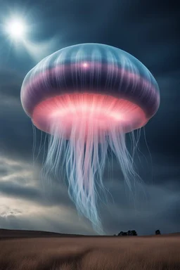 A UFO that looks like a huge sky jellyfish