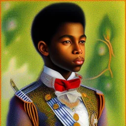 Prince African American boy by Seurat