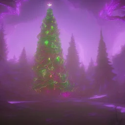 A magical warlock Christmas tree