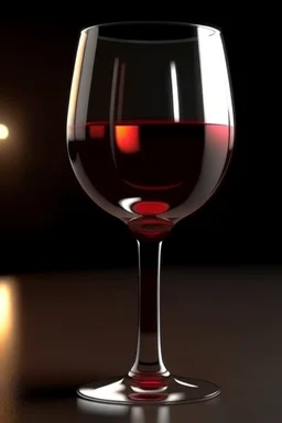 bicchiere di vino realistico