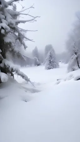 snow in winter