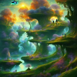 award winning visionary art paysage futuriste nature