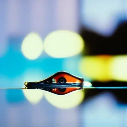 Album art cover, fisheye, light, flat, blob, bokeh, blur, mirror, reflection, holo