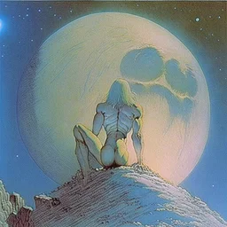 White Skin Like the Moon, by artist "Richard Corben" s 1000 --uplight --q 2