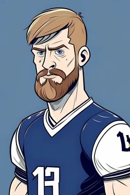 Tim Ream American football player cartoon 2d