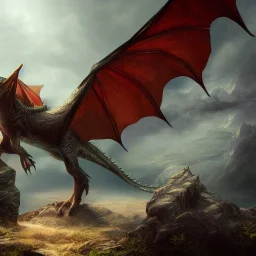 fantasy art, Photorealistic, 8k, Dragon, unicorn