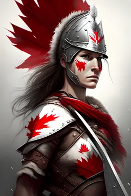Canada as Female warrior