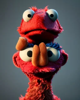 Realistic image, hybrid sexy woman body with muppet Sesame Street head, portrait, concept art, smooth, unreal engine 5, god lights, ray tracing, RTX, lumen lighting, ultra detail, volumetric lighting, 3d, finely drawn, high definition, 4k.