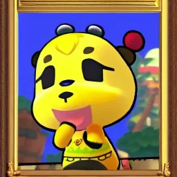 Painting of Isabelle animal crossing