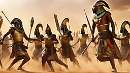 Pharaohs' soldiers attack