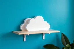 shelf brackets shaped like clouds