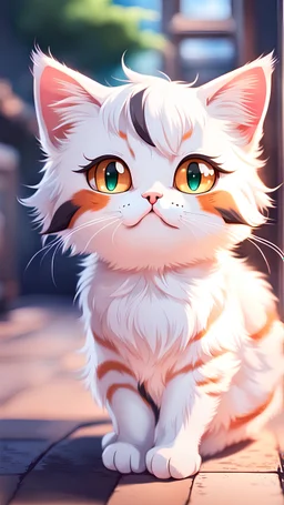 anime cute cat