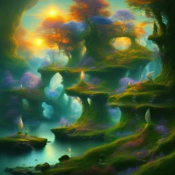 award winning visionary art paysage futuriste nature