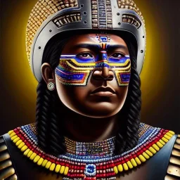 Ultra detailed fullbody Portrait in oil on canvas of AZTEC warrior with armor,helmet,extremely detailed digital painting,ultrarealistic skin,intense stare, extremely detailed face, crystal clear eyes, mystical colors ,perfectly centered image, perfect composition, rim light, beautiful lighting,masterpiece ,8k, stunning scene, raytracing, anatomically correct, in the style of Simon Bisley and Ohrai Noriyoshi and robert e howard and Steve Jung and Wizyakuza and uncannyknack.