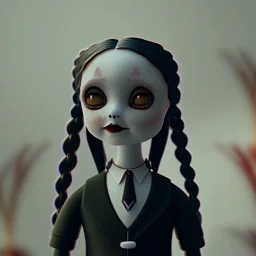 wednesday addams rolünde oynayan jenna ortega netflix dizisi 2022