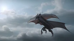 dragon in a big cloud