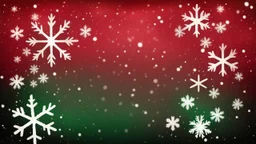 Red Maroon And Green Grunge Gradient Christmas With White Snowflakes Falling Background.