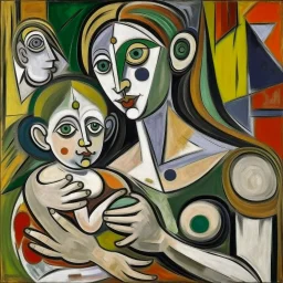 picasso vrouw kind aan de borst