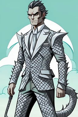 Make a more elegant and Butler like Silver scales tuxedo