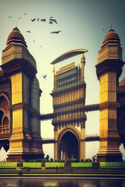 Modern futuristic Mumbai gateway of India