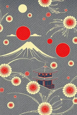 Japanies printing pattern