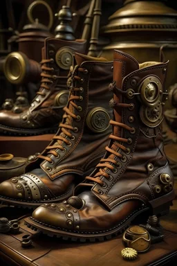 steampunk, shoes, battle