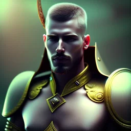 Badass warrior masculina man figure,close-up, soft lighting, polaroid,outdoors,macro lens, cinematic, unreal engine 5, 8k, hyper realistic. ambient lighting, elegant,hyperphotorealistic, cinematic lighting, hyperphotomaximalist, masterpiece,epic composition, tilt shift blur, by japbun2-40