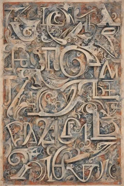 RUSSIAN RUSSIAN CULTURE OF SPEECH, A - Russian letters are an abstract composition. Russian Russian letters are waltzing around a large Russian letter A.