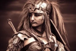 Beautiful female warrior