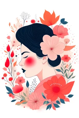 profile about illustration flowers