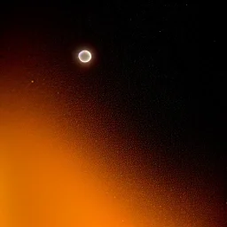 a large crescent moon with sparkles, dark, hazy, macro photography, tilt shift blur, high definition, 8k, beautiful, night sky, wind, stars, detailed warped, water droplets