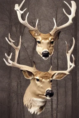  bone head deer god forest dream