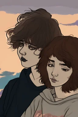 sunset, lofi colors, lofi vibes, cool colors 2 girl