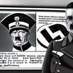 Hitler advertises his Nazi meal at mcdonalds