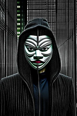 anonymous hacking group spinoff int he style of cyberpunk