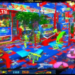 ,3d game, first person, japanese, arcade