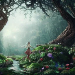 Human King of the wonderland ultra-realistic, highly detailed, masterpiece, delicate detailed, sharp focus, insanely detailed, fantasy art, intricate detailed, elegant, fog, Special Lighting, Vibrant, color Scheme, forest, unreal engine 5, trending on artstation