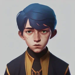 Portrait of a charming wizard kid by Nick Harris