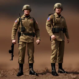 G.I. Joe toy doll army soldier Donald Trump face, guns ,boots, helmet