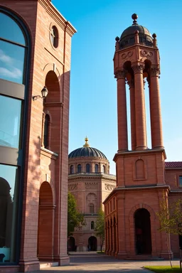 Architecture of Armenia, Sights. Yerevan. Armenian style. Armenian architecture is pronounced.