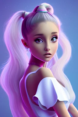 Cartoon art for ariana grande