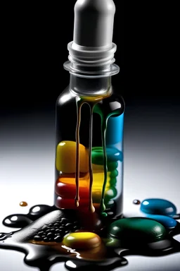 a Syringe dripping drugs