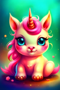 the cover baby unicorne