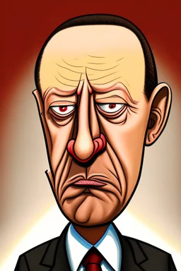 Recep Tayyip Erdogan President of Turkey, cartoon 2d