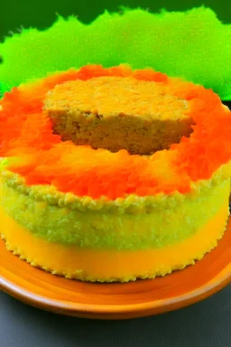 Cake with tuna flakes