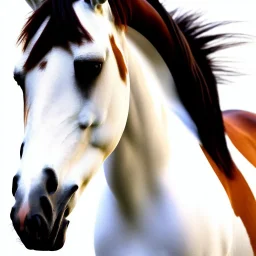 sweet baby horse, white background