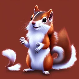 cute squirrel “wearing avatar make up” Pandora