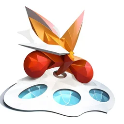 Architectural drawing of a Neofuturistic art museum, (((isometry))), ultra quality, people, treets