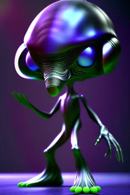 full length aliens clean art NFT, blender 3d